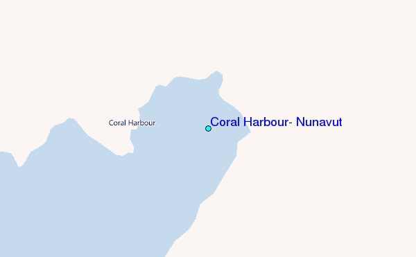 Coral Harbour, Nunavut Tide Station Location Map