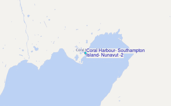 Coral Harbour, Southampton Island, Nunavut (2) Tide Station Location Map