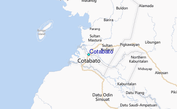 Cotabato Tide Station Location Map