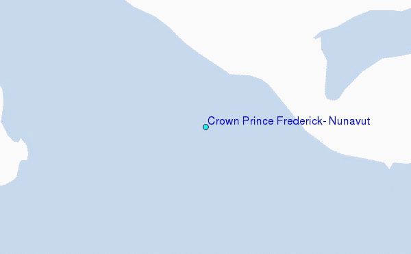 Crown Prince Frederick, Nunavut Tide Station Location Map
