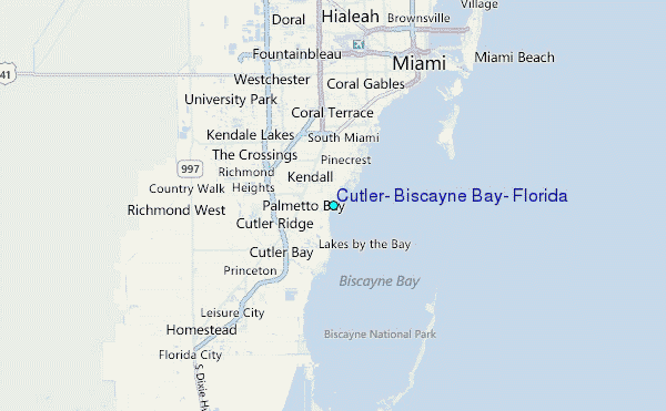Cutler Biscayne Bay Florida Tide Station Location Guide