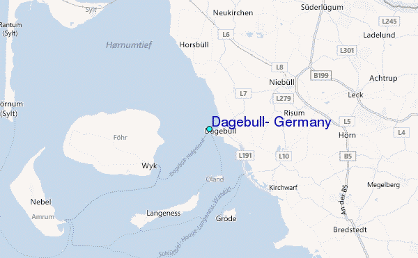 Dagebull, Germany Tide Station Location Map