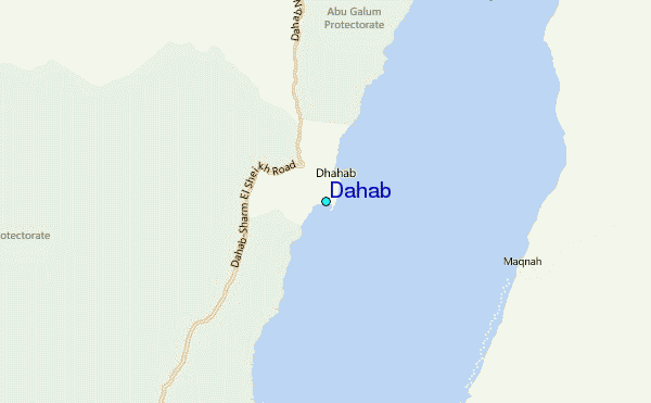 Dahab Tide Station Location Map