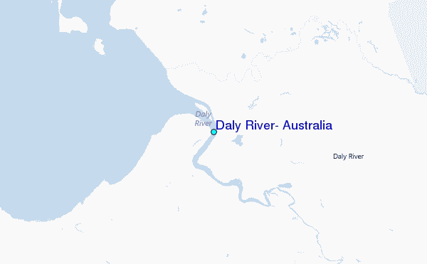 Daly River, Australia Tide Station Location Map