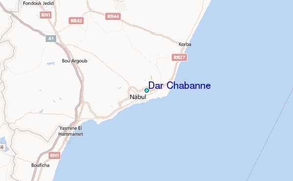 Dar Chabanne Tide Station Location Map