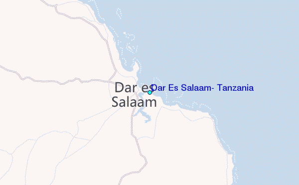 Dar Es Salaam, Tanzania Tide Station Location Map