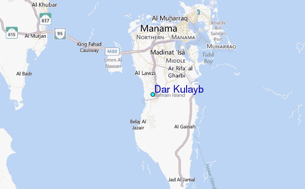 Dar Kulayb Tide Station Location Map