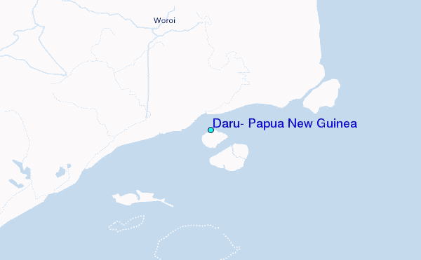 Daru, Papua New Guinea Tide Station Location Map