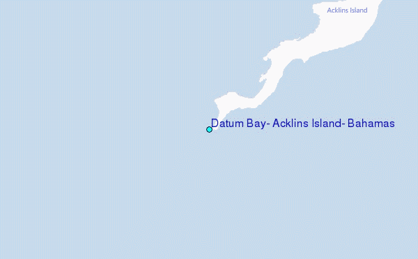 Datum Bay, Acklins Island, Bahamas Tide Station Location Map