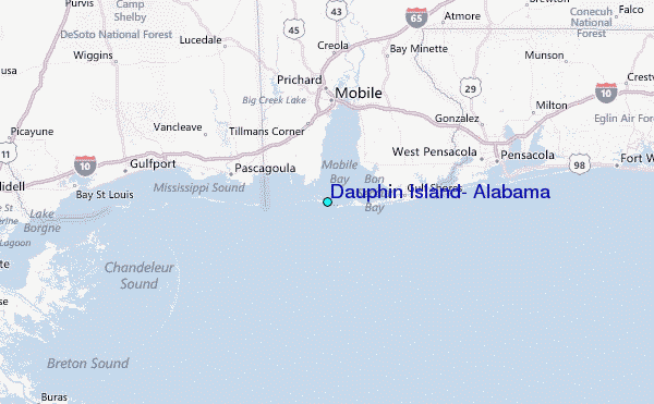 Dauphin Island Al Map