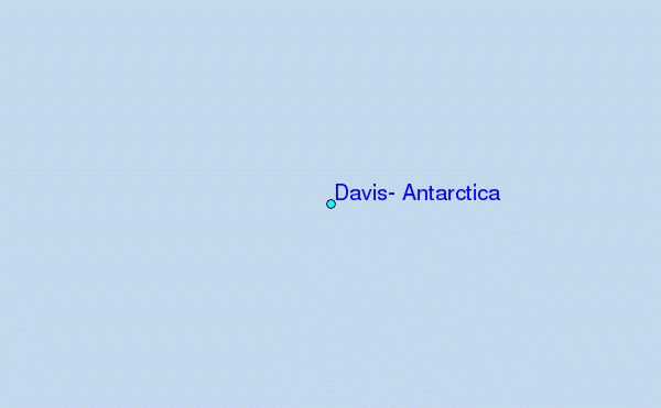 Davis, Antarctica Tide Station Location Map