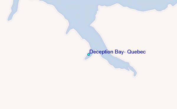 Deception Bay, Quebec Tide Station Location Map