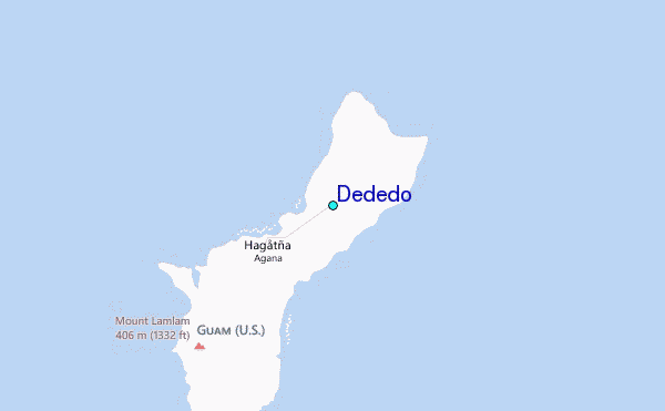 Dededo Tide Station Location Map