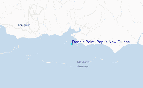 Dedele Point, Papua New Guinea Tide Station Location Map