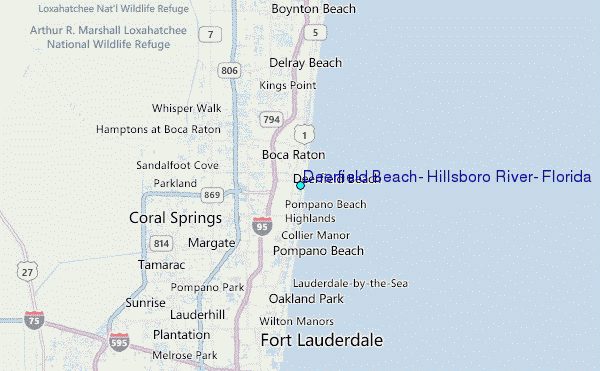 Map Of Deerfield Beach Florida 2018