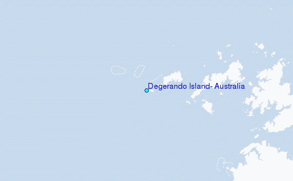 Degerando Island, Australia Tide Station Location Map