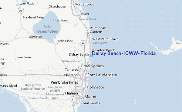 Florida Map Delray Beach 2018