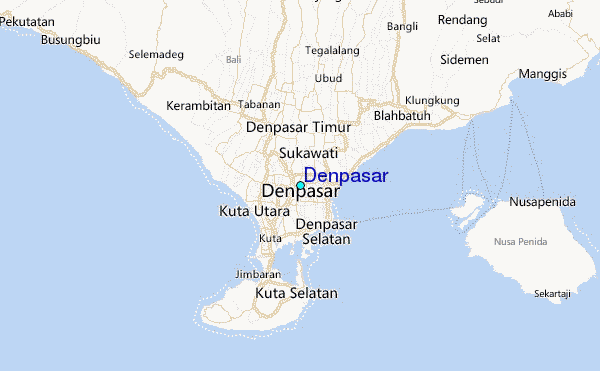 Denpasar Tide Station Location Map