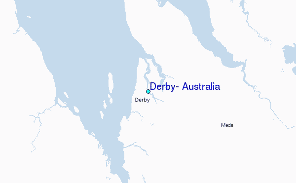 Derby, Australia Tide Station Location Map