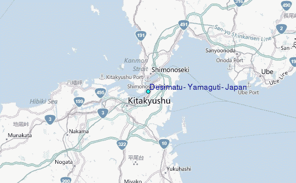 Desimatu, Yamaguti, Japan Tide Station Location Map