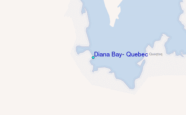 Diana Bay, Quebec Tide Station Location Map
