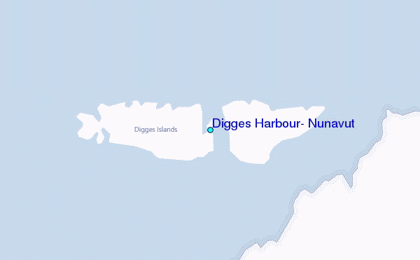 Digges Harbour, Nunavut Tide Station Location Map