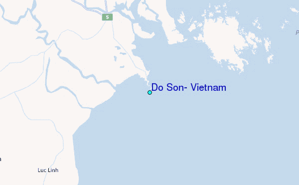 Do Son, Vietnam Tide Station Location Map