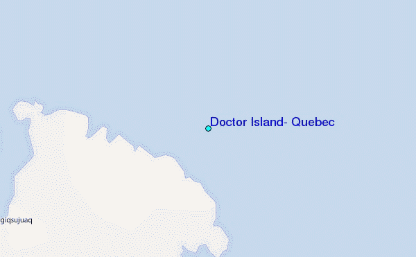 Doctor Island, Quebec Tide Station Location Map