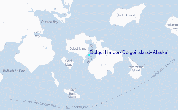 Dolgoi Harbor, Dolgoi Island, Alaska Tide Station Location Map