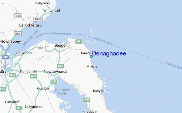 Donaghadee Tide Station Location Map
