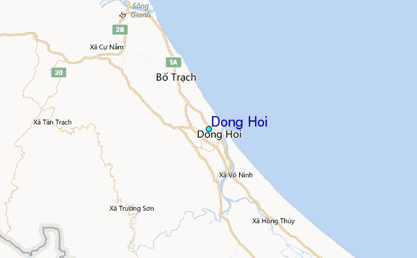 Dong Hoi Tide Station Location Map