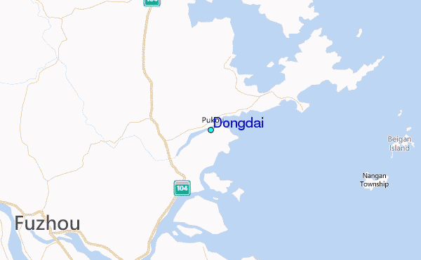 Dongdai Tide Station Location Map