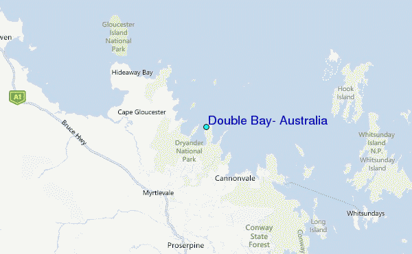 Double Bay, Australia Tide Station Location Map