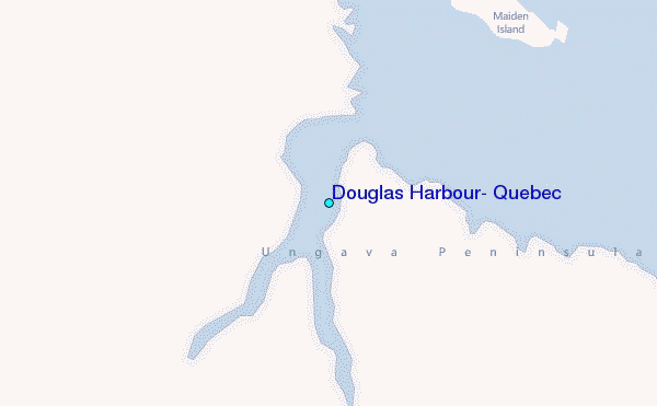 Douglas Harbour, Quebec Tide Station Location Map