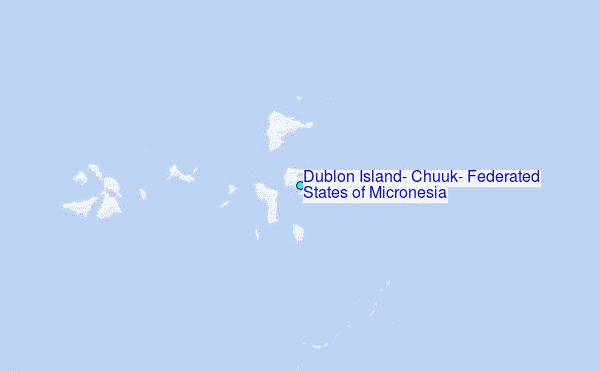 Dublon Island, Chuuk, Federated States of Micronesia Tide Station Location Map