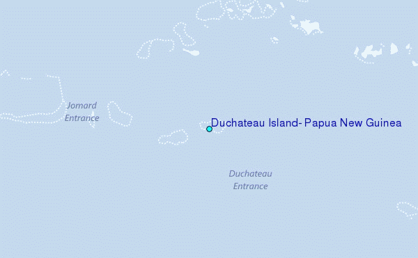 Duchateau Island, Papua New Guinea Tide Station Location Map