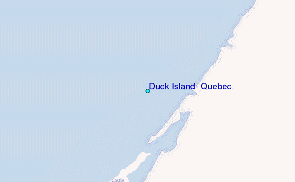 Duck Island, Quebec Tide Station Location Map