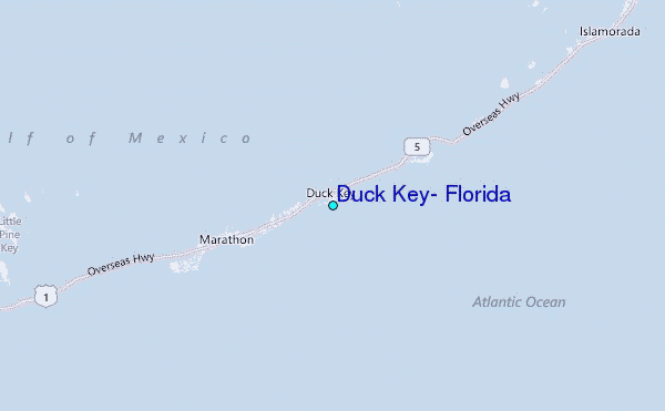 Duck Key, Florida Tide Station Location Map