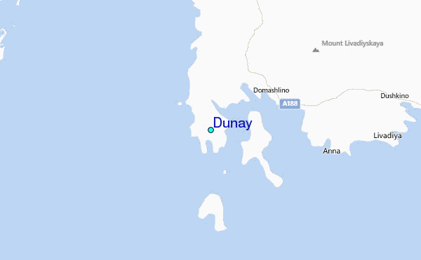 Dunay Tide Station Location Map