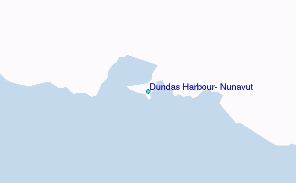 Dundas Harbour, Nunavut Tide Station Location Map