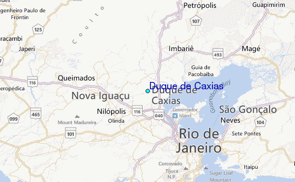 Duque de Caxias Tide Station Location Map