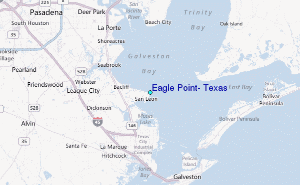Eagle Point, Texas Tide Station Location Map
