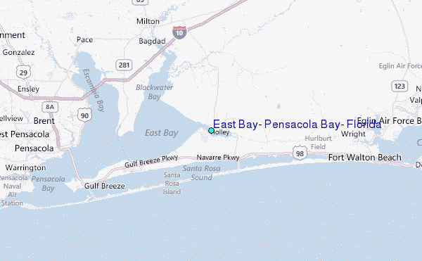 Pensacola Bay Fishing Chart