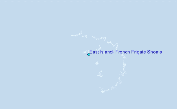 East Island, French Frigate Shoals Tide Station Location Map