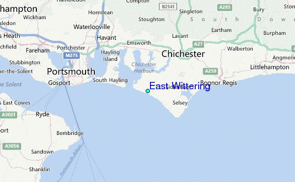 East Wittering Tide Station Location Map