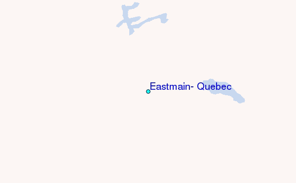 Eastmain, Quebec Tide Station Location Map