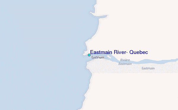Eastmain River, Quebec Tide Station Location Map