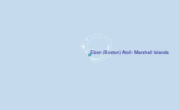 Ebon (Boston) Atoll, Marshall Islands Tide Station Location Map