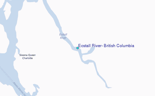 Ecstall River, British Columbia Tide Station Location Map