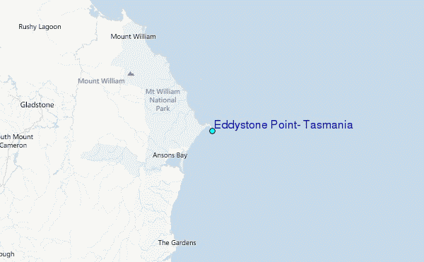 Eddystone Point, Tasmania Tide Station Location Map